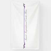 Inspirerende Quote Hier Invoegen - Paars Spandoek (Verticaal)