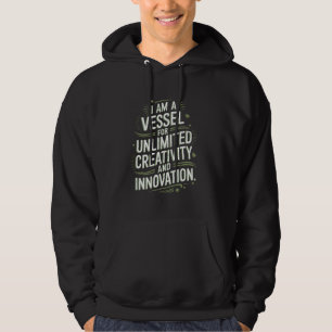 Inspirerende quote Ik ben een vat voor ongelimitee Hoodie