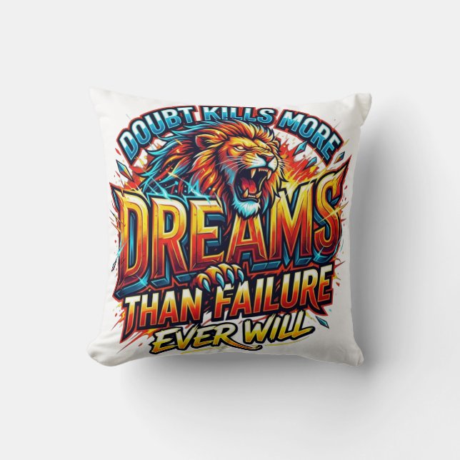 Inspirerende quote kussensloop ontwerp  kussen (Voorkant)