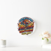 Inspirerende quote kussensloop ontwerp ronde klok (Huis)