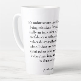 Inspirerende quote latte mok