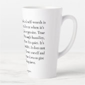 Inspirerende quote latte mok (Rechts)