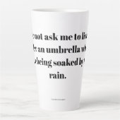 Inspirerende quote latte mok (Voorkant)