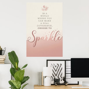 Inspirerende quote – minimalistische wandafdruk poster