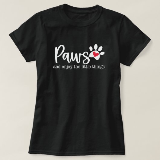 Inspirerende quote over hondenliefde t-shirt (Design voorkant)