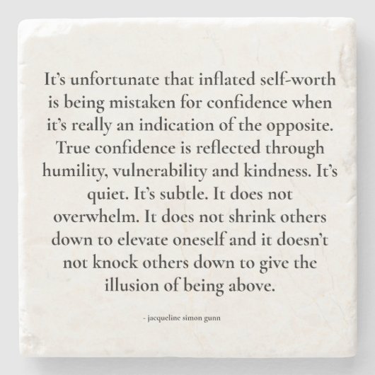 Inspirerende quote stenen onderzetter (Voorkant)