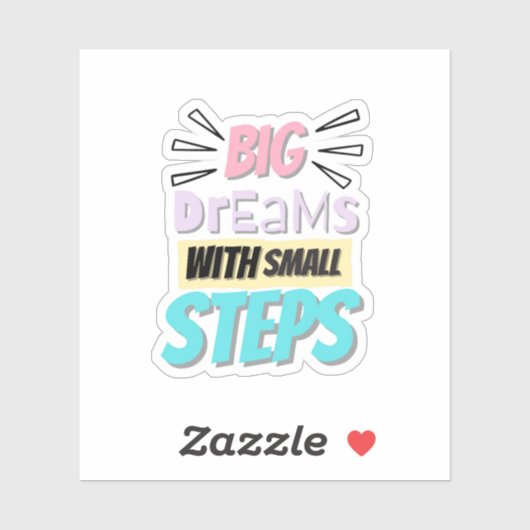 Inspirerende Quote Sticker (Vel)