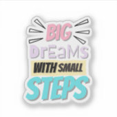 Inspirerende Quote Sticker (Voorkant)