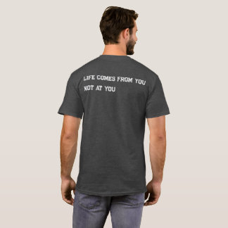 Inspirerende Quote T-shirt Minimalistische Achterk