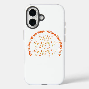Inspirerende quote typografie iPhone 16 hoesje