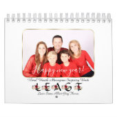 Inspirerende quotes Bloemenkrans Bloemmonogram Kalender (Hoes)