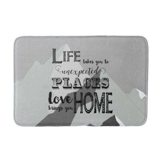Inspirerende Quotes Mountain Boys Kamer Badmat (Voorkant)