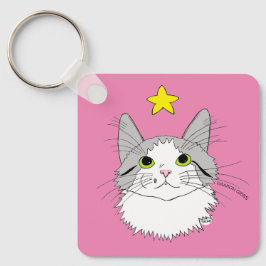 Inspirerende Ragdoll Kat Gizmo Mirakels Sleutelhanger