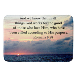INSPIRERENDE ROMEINEN 8:28 DESIGN BADMAT