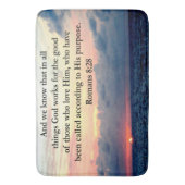 INSPIRERENDE ROMEINEN 8:28 DESIGN BADMAT (Voorkant Verticaal)