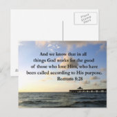 INSPIRERENDE ROMEINEN 8:28 DESIGN BRIEFKAART (Voorkant / Achterkant)