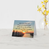 INSPIRERENDE ROMEINEN 8:28 DESIGN KAART (Gele Bloem)