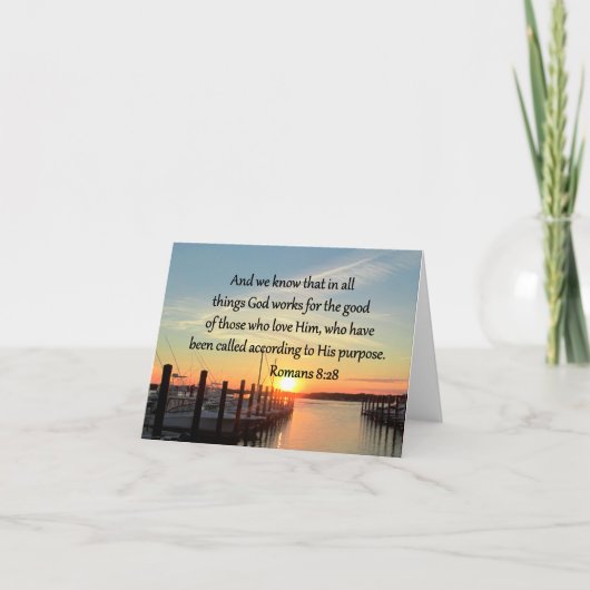 INSPIRERENDE ROMEINEN 8:28 DESIGN KAART (Voorkant)