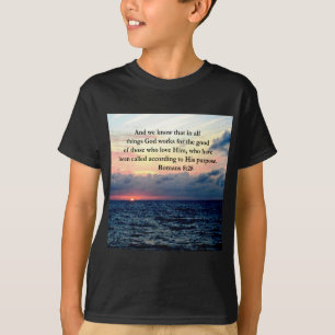 INSPIRERENDE ROMEINEN 8:28 DESIGN T-SHIRT