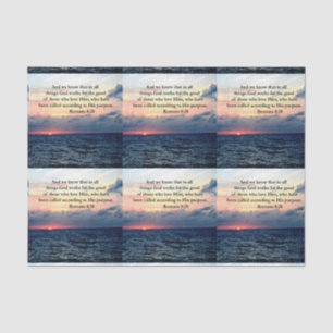 INSPIRERENDE ROMEINEN 8:28 DESIGN TISSUEPAPIER