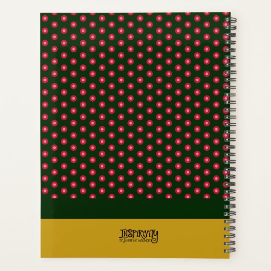 Inspirerende roze bloemige herinneringen citeren i planner (Achterkant)