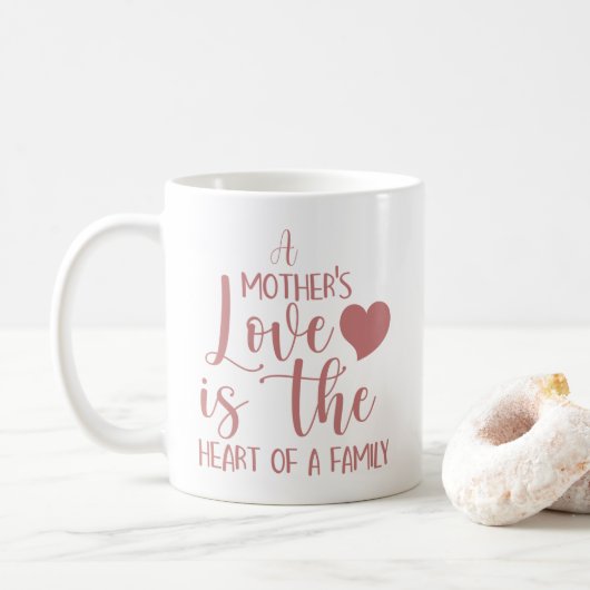 Inspirerende Roze Een Moederliefde Koffiemok (Met donut)
