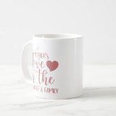 Inspirerende Roze Een Moederliefde Koffiemok (Voorkant links)