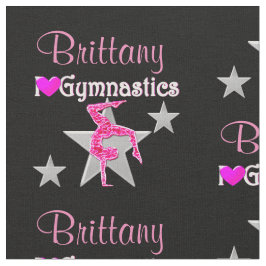 INSPIRERENDE ROZE EN ZWARTE AANGEPASTE GYMNASTIEKS STOF