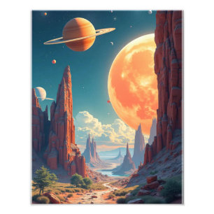 Inspirerende ruimte Prints & fantasierijke ruimte- Foto Afdruk