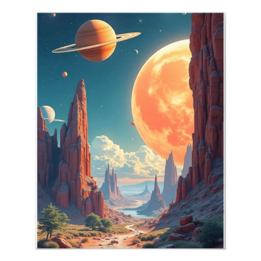 Inspirerende ruimte Prints & fantasierijke ruimte- Foto Afdruk (Voorkant)