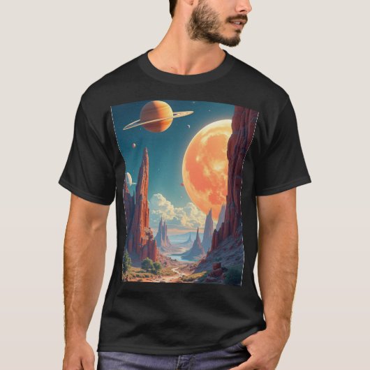 Inspirerende ruimte Prints & fantasierijke ruimte- T-shirt (Voorkant)