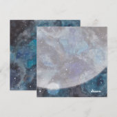 Inspirerende ruimte sterrenstelsel dromen kinderen notitiekaartje (Voorkant / Achterkant)