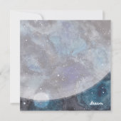 Inspirerende ruimte sterrenstelsel dromen kinderen notitiekaartje (Voorkant)