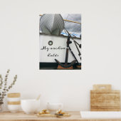 Inspirerende schepenanker poster (Keuken)