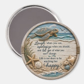 Inspirerende Schildpad Magneet (Voorkant / Achterkant)