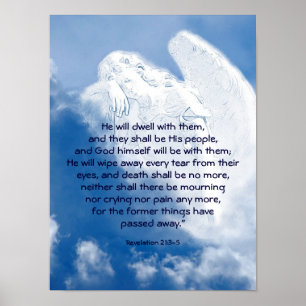Inspirerende Schrift Openbaring Engel Poster