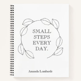 Inspirerende schrijver notitieboek