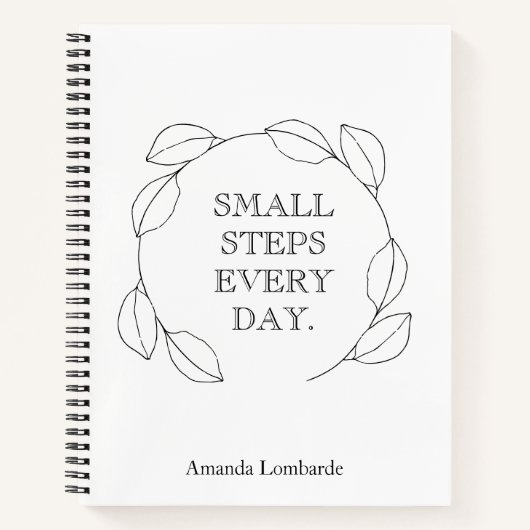 Inspirerende schrijver notitieboek (Voorkant)