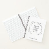 Inspirerende schrijver notitieboek (Binnen)