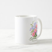 Inspirerende september geboortebloem moeder wrap koffiemok (Voorkant rechts)