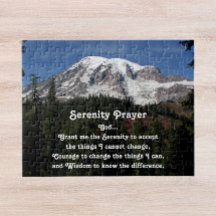 Inspirerende Serenity Prayer Mount Rainier