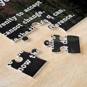 Inspirerende Serenity Prayer Mount Rainier Legpuzzel (Zijkant)