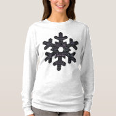 Inspirerende Snowflake Shape Long-hoeve T-Shirt (Voorkant)