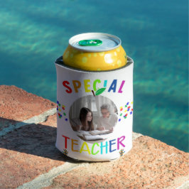 Inspirerende speciale leraar foto blikjeskoeler