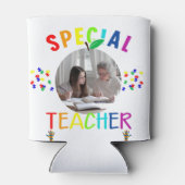 Inspirerende speciale leraar foto blikjeskoeler (Achterkant)