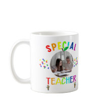 Inspirerende speciale leraar foto