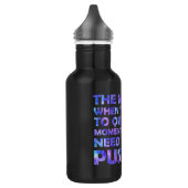 Inspirerende Spreuk Galaxy Waterverf Overlay Waterfles (Links)