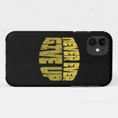 Inspirerende Spreuk - Geef Nooit Op Case-Mate iPhone Case (Achterkant (horizontaal))
