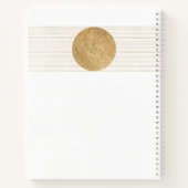 Inspirerende Spreuk Gouden Zon Persoonlijk Notitieboek (Achterkant)
