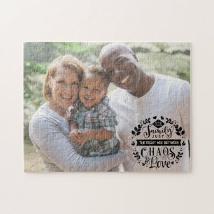 Inspirerende Spreuk Op Maat Gemaakte Familie Foto Legpuzzel